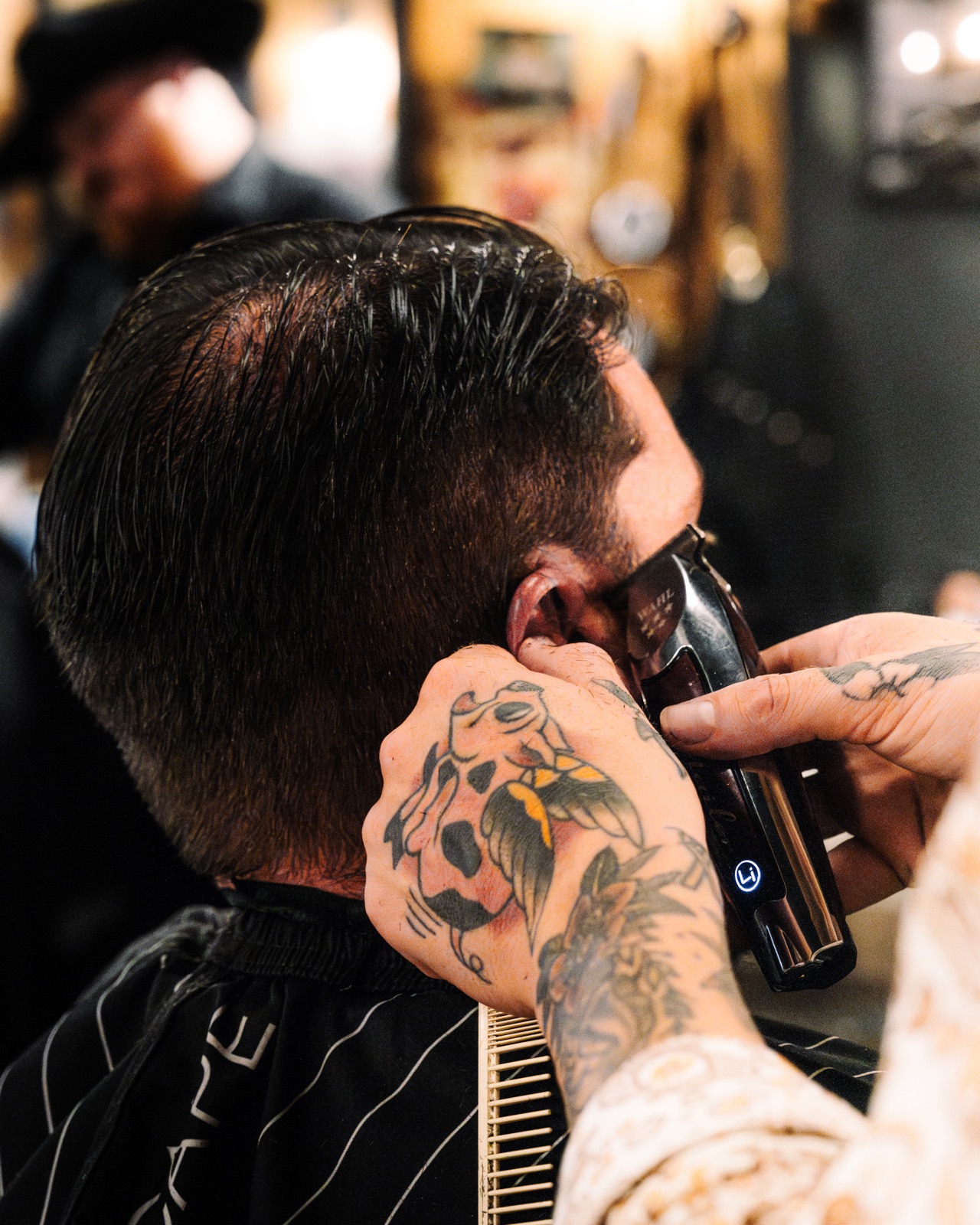 A close fade being cut at Outlaw Barber Company